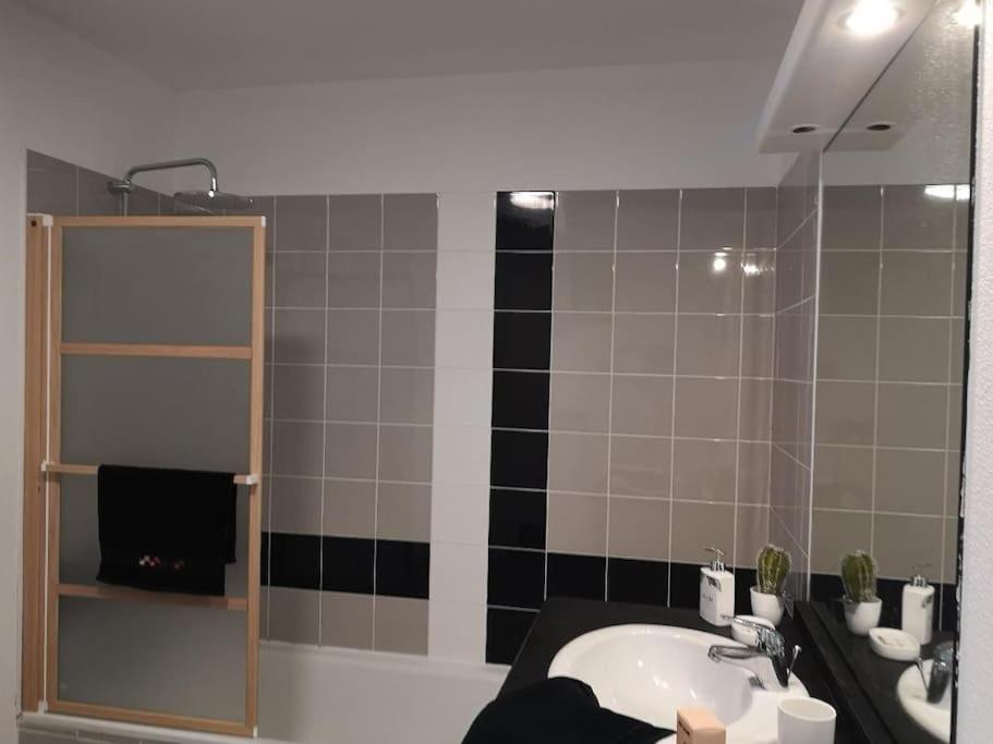 Ferienwohnung T2 Avec Jardin Proche Aeroport, Airbus, Meet Daux Exterior foto